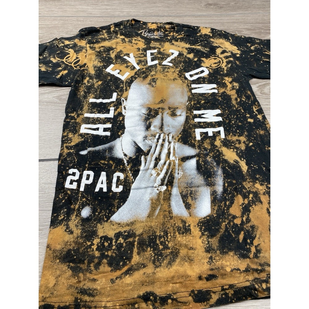 Bravado Women's Tupac "All Eyez On Me" Graphic Print‎ T Shirt Black Size Small